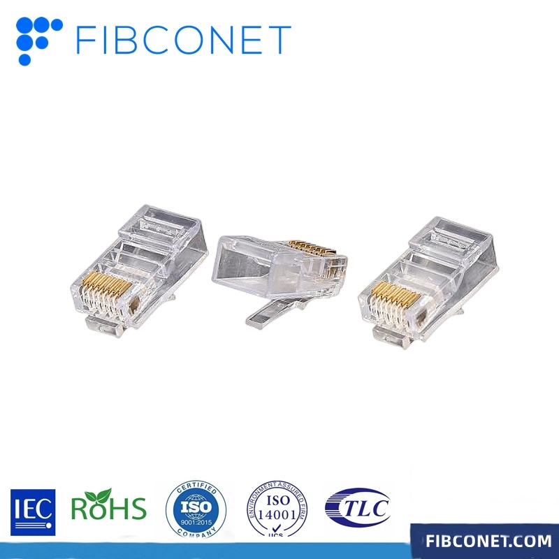 UTP Unshielded Cat5e 8p8c Modular Plug Crystal Plug Unshielded RJ45 Connector