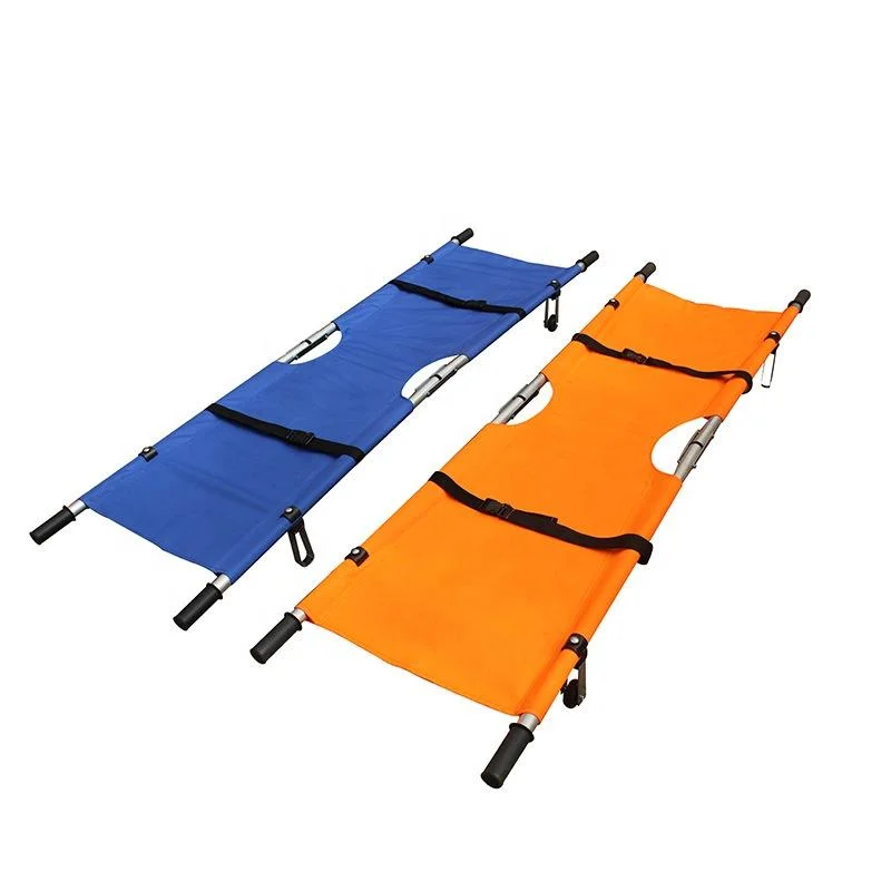 Steel Medical Ambulance Fireproofing Waterproof Foldable Emergency Stretcher