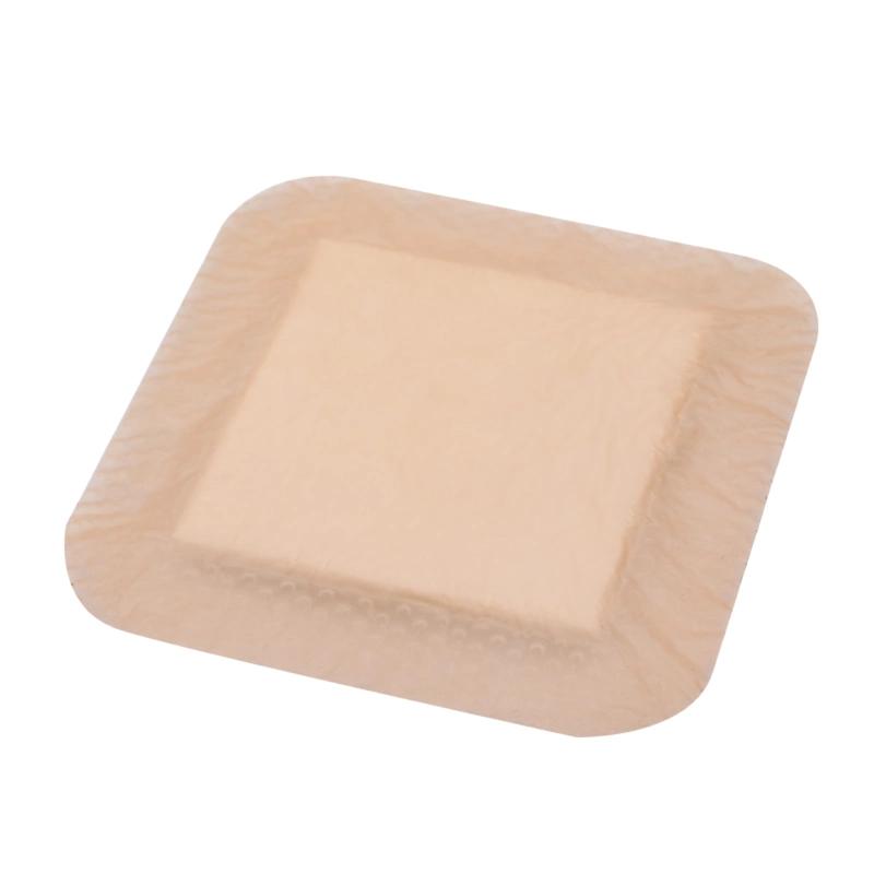 Practical and Durable Sterile Gentle Absorbent Bordered Transparent Silicone Foam Dressing