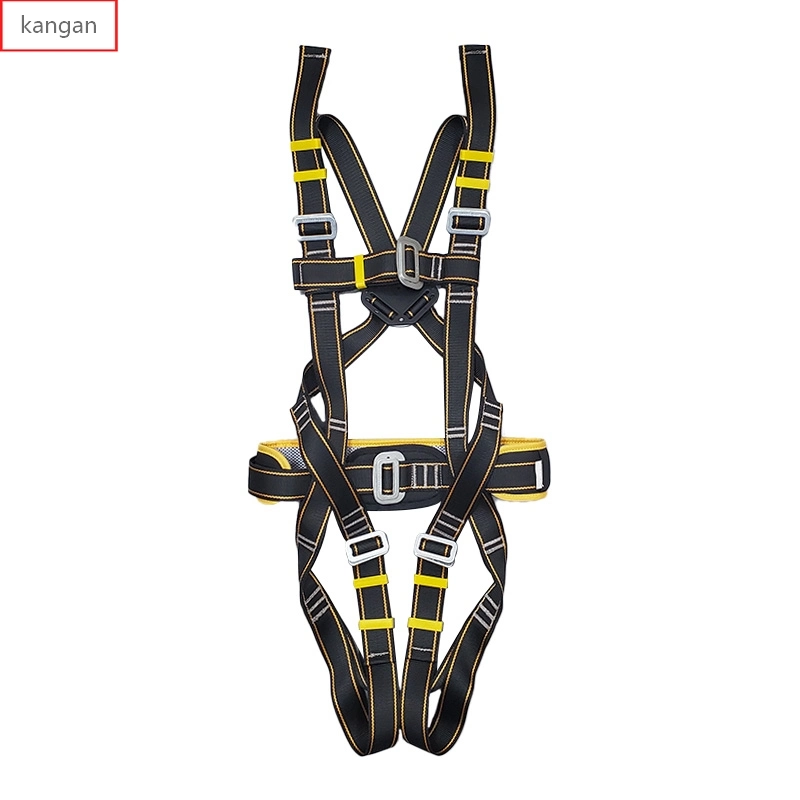 Cotton Cordage Aerial Protective Harness Rope Belt with Double Big Hook and Elastic Sling for Safety Drop