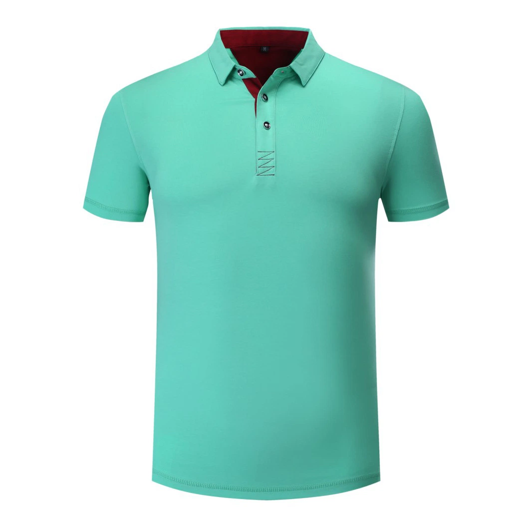 Simple Summer Mens Polo Advertising Culture Polyester Blank Polo Shirt with Customized Logo