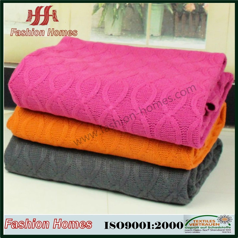 Home Decor Throw Knit Weighted Super Softblanket with Cushion Cover Set Bedding