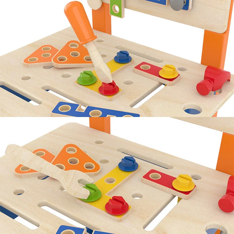 Werkbank DIY Schraubenschlüssel Plattform Kinder Pretend Spiel Set Holz Spielzeug