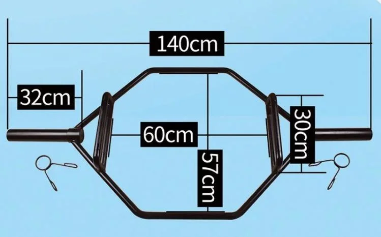 Großhandel/Lieferant Gewichtheben Stahl Langhantel Hex Trap Langhantel Bar Lager Fitness Bar