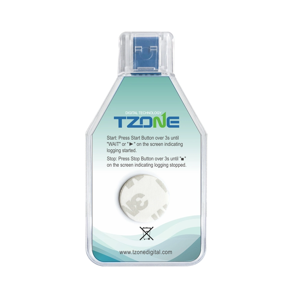 Tzone Tempu08b Single Use Temperature and Humidity Recorder - Automated Edition of Pdf and Csv Reports