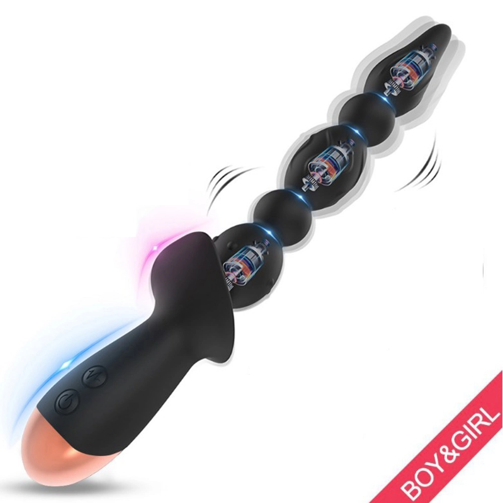 Long Thread Large Butt Plug with Beads Dildos for Man Couples Sex Toys