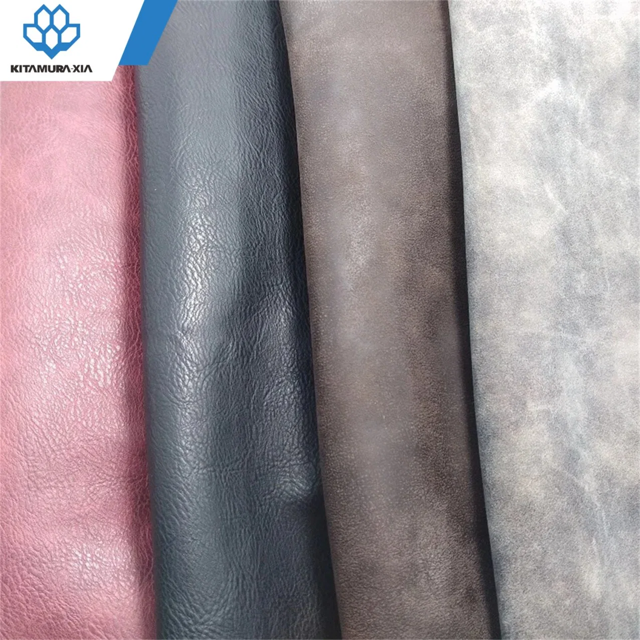 Synthetic Leather Fabric PU Faux Stretch Material for Car Seats Sofa