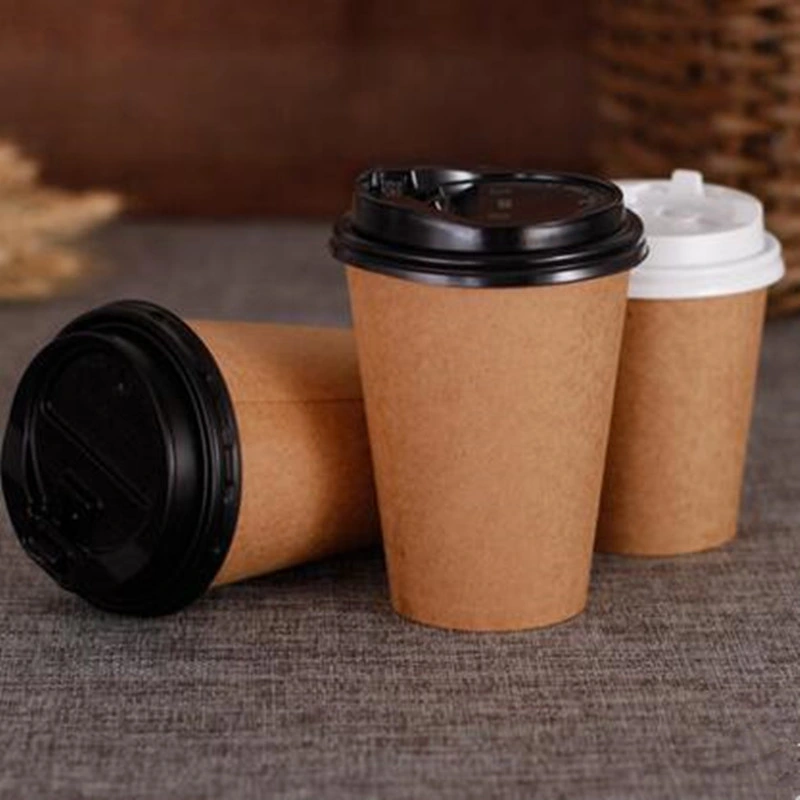 100PCS/Pack 6oz 180ml Disposable Paper Cup Office Coffee Cup Paper Cup for Hot Drinking Party Supplies Exclusively for Customization