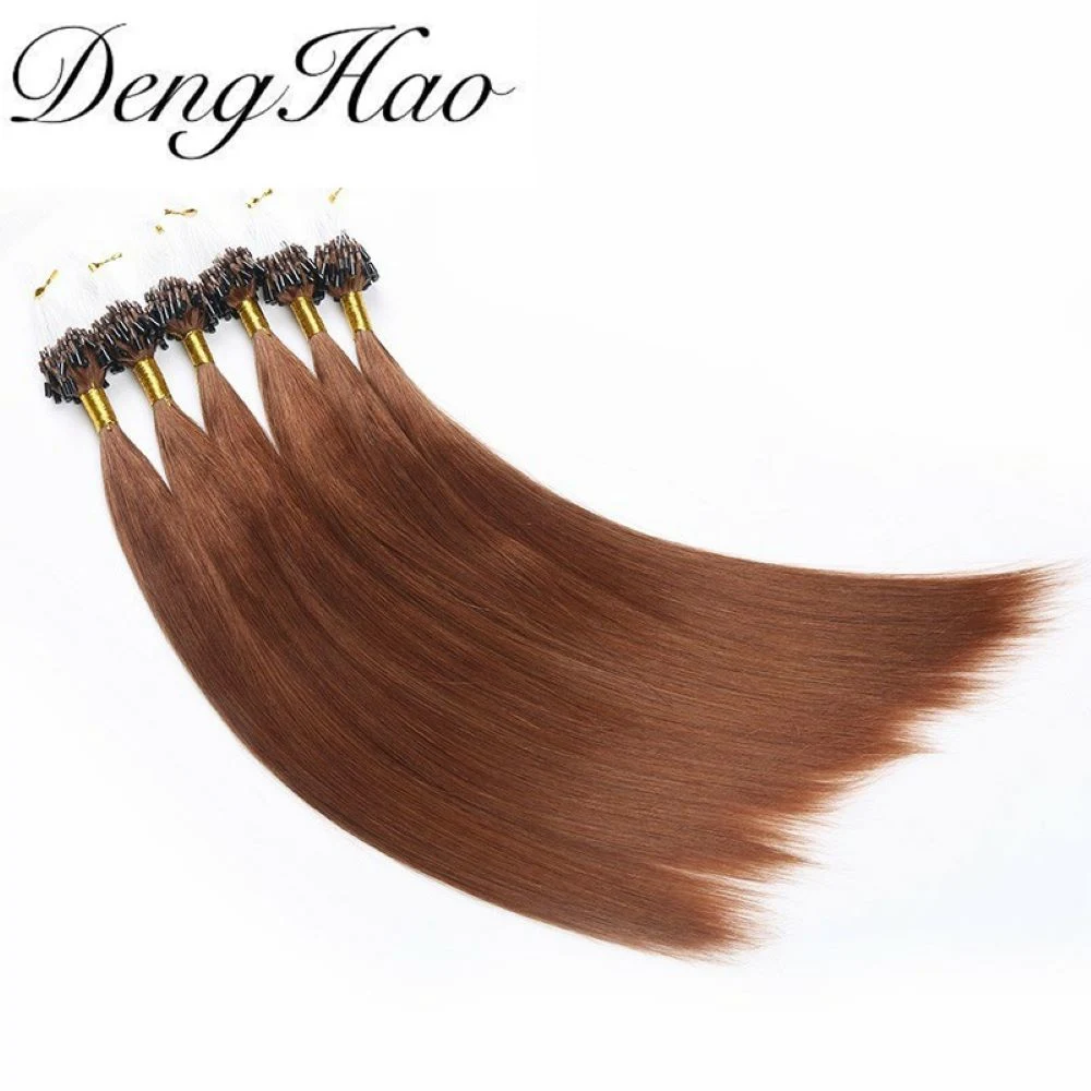 High Quality Straight Micro Ring Hair 100% Human Hair Extension