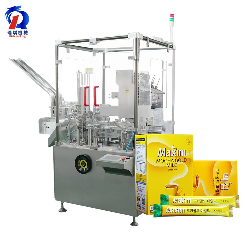 Rq-Zh-120L Automatic Small Vertical Type Cartoning Carton Packing Packaging Machine
