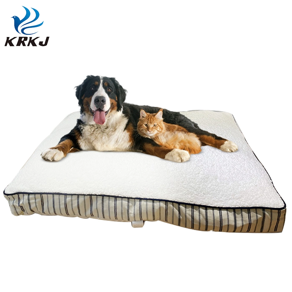 Tc-057 Super Soft Rectangle Large Dog Pet Thick Bed Mat