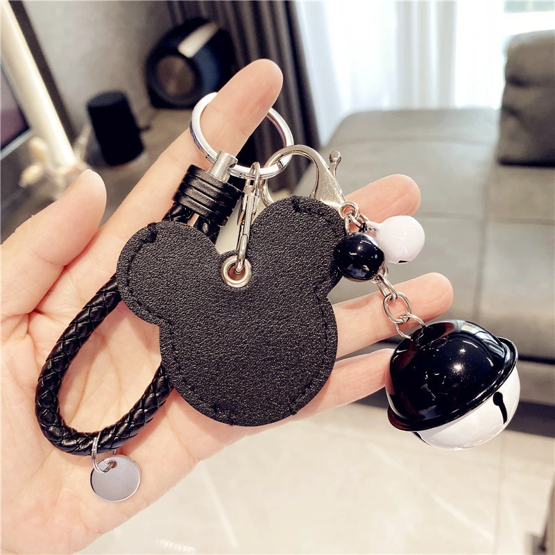 Leather Personalized Keychains Custom Leather Keychains Engraved Elegant Keyrings with Rings for Keys