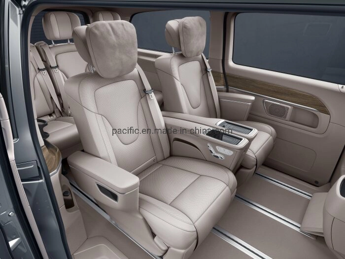 China Herkunft hohe Qualität W447 Electric Business VIP Luxus Reclining Autokindersitz aus echtem Leder für Mercedes Benz Vito/V-Klasse/Metris/Sprinter Umbau