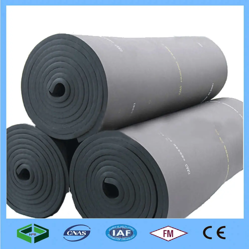 Class 0 Lower Thermal Conductivity Rubber Foam Sheet Roll with Lowest Price