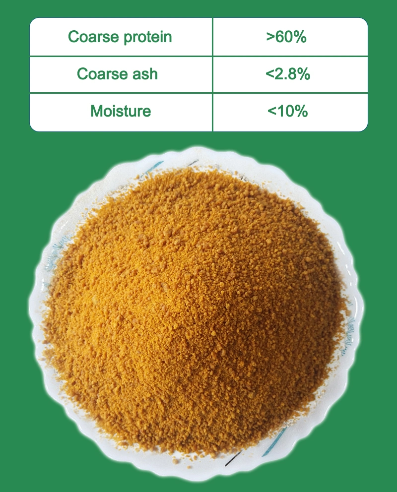 Harina de gluten de maíz 60% de la marca Meihua Piensos