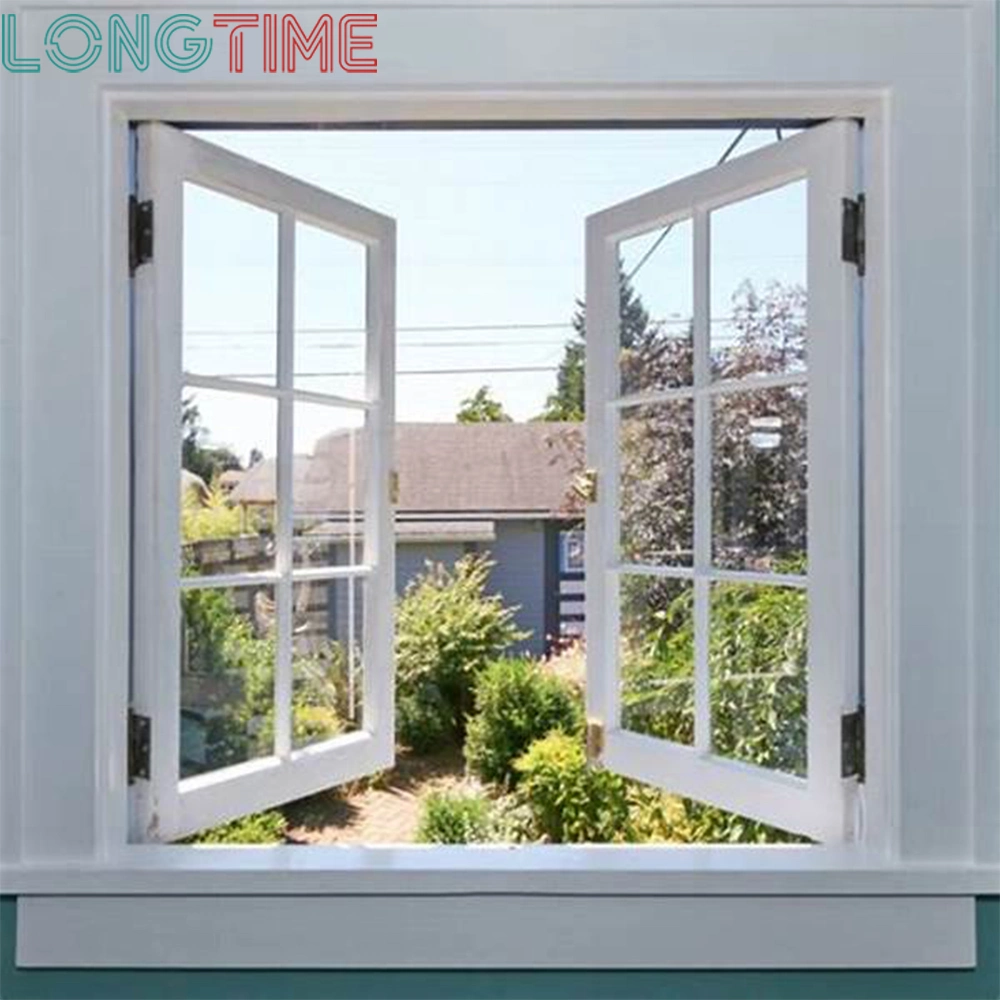 House Decoration Aluminium Alloy Frame Grille Design Glass Casement Window