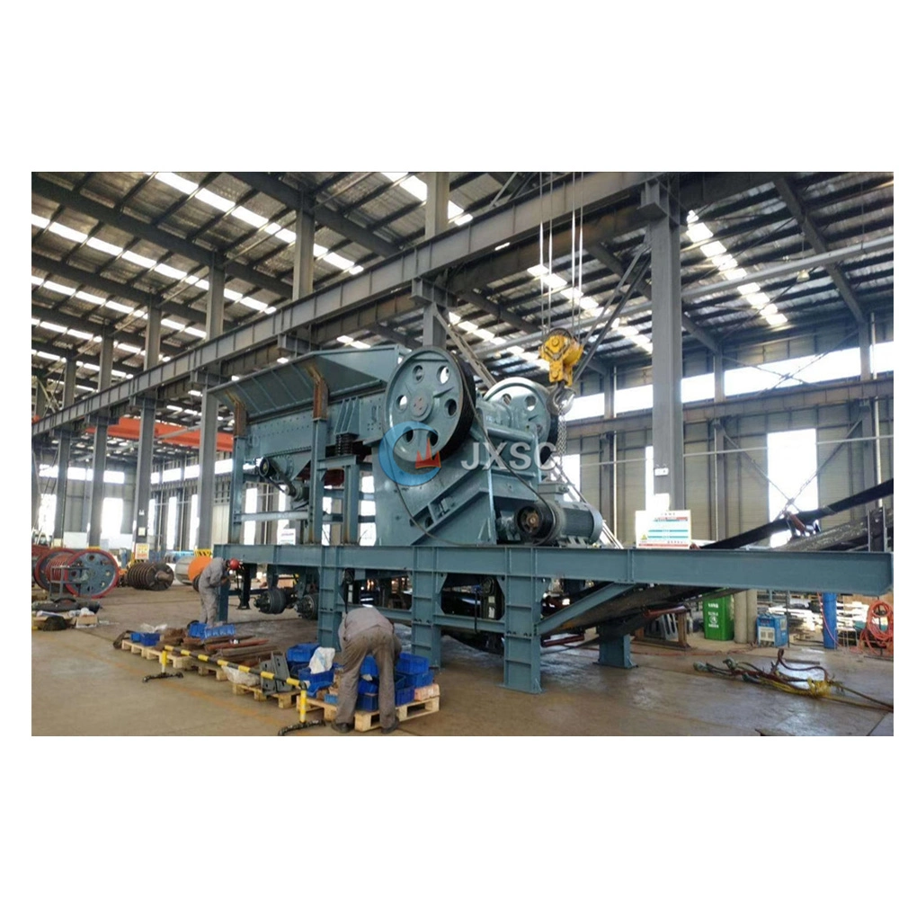 Granite Movable Portable Primary Stone Jaw Crusher Crushing Line for Sale