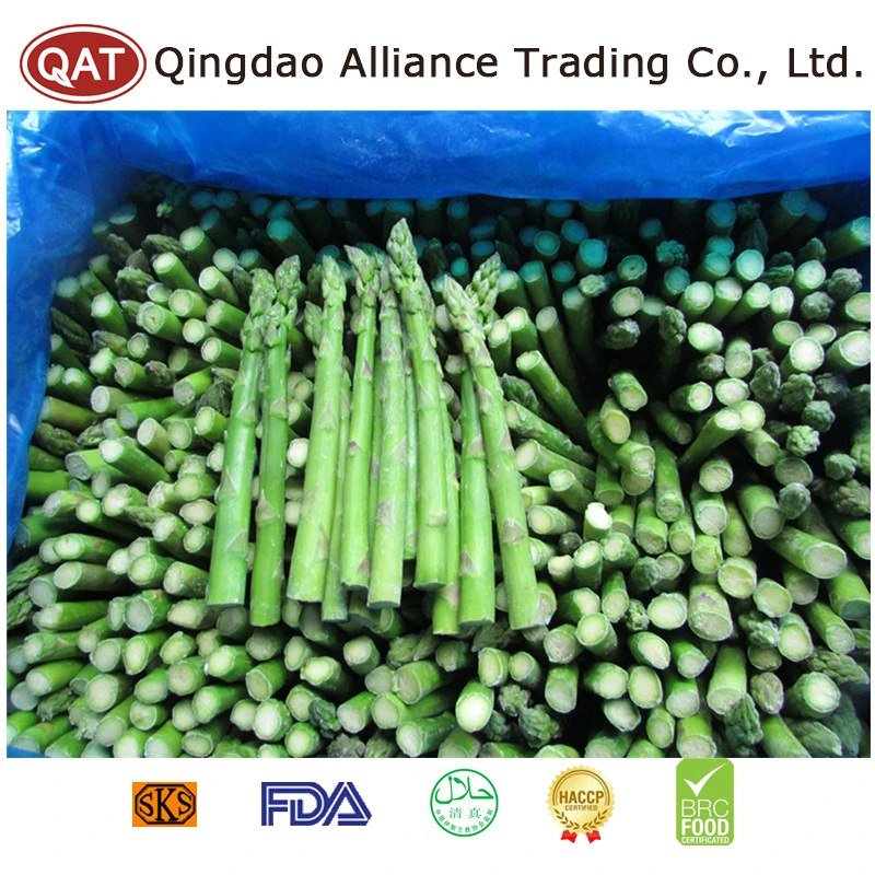 Good Price IQF Cut Asparagus Frozen Whole Green Asparagus with Brc ISO Certificates