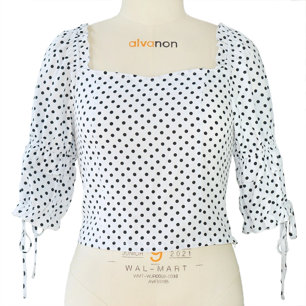 Las mujeres' S Chiffon Tops verano tejer prendas de vestir