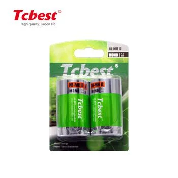 1.2V Ni-MH D Size Rechargeable Battery 8000mAh for Toy Instruments Camera Microphone Gas Cooker Batteries