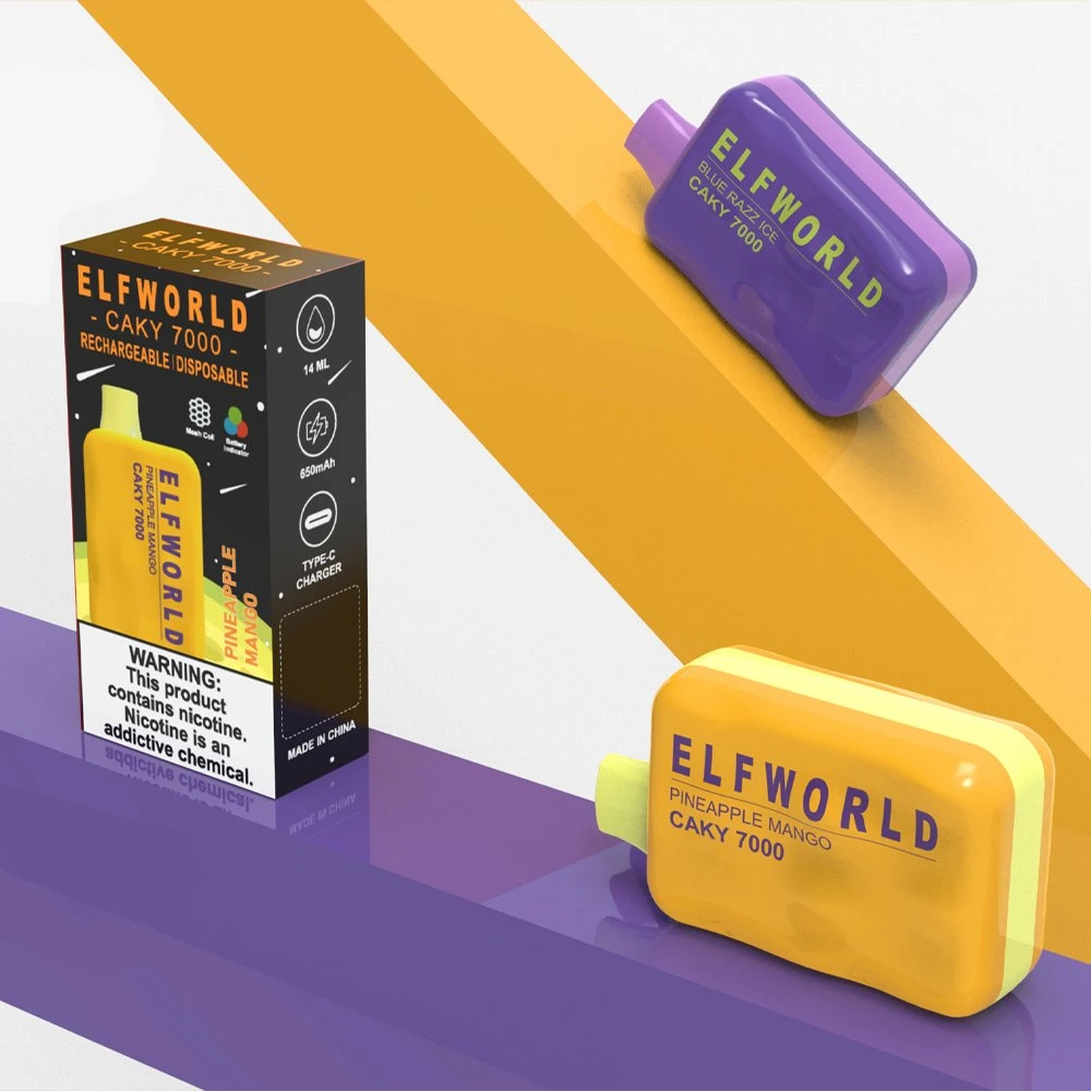 Самые продажные модели Elfworld Caky 7000 одноразовые кассеты OS5000 6000 Аккумулятор для коробки с фильтр-пакетами