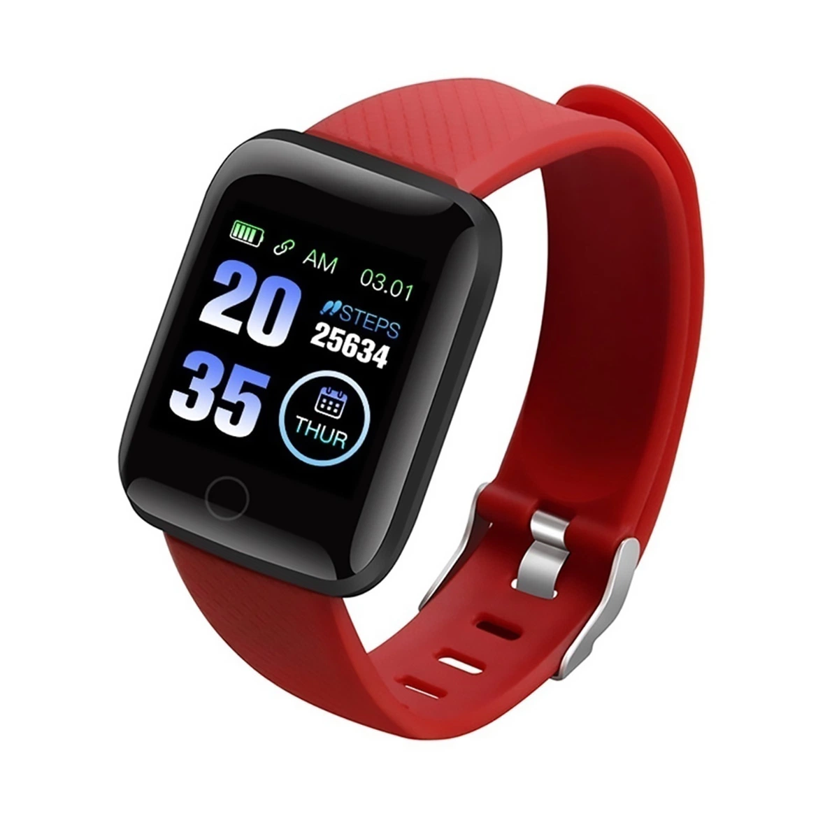 116 Plus D13 Reloj inteligente pulsera Bluetooth de la banda de frecuencia cardíaca Tensiómetro de Fitness de silicona Tracker podómetros Deportes