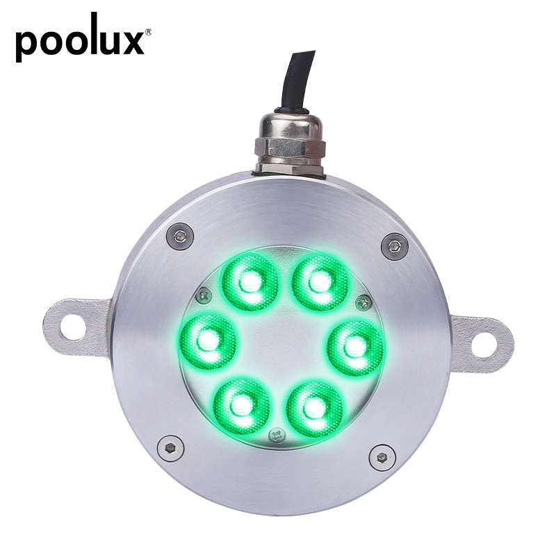 316stainless Steel 18W Nozzles Motif Outdoor Submersible IP68 Low Voltage 12V 24V RGB DMX Pool LED Underwater Fountain Ring Lights