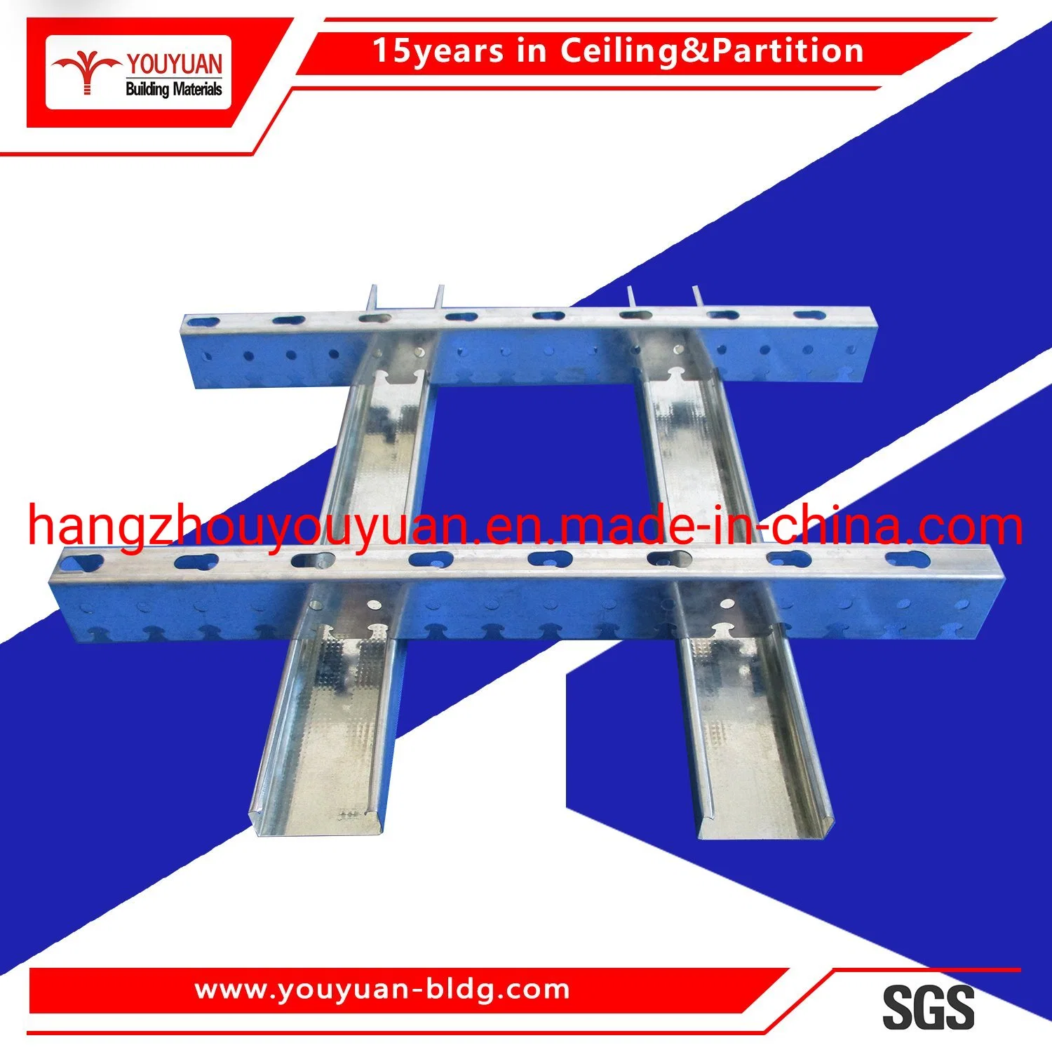 Steel Structure Gypsum Suspension Channel Ceiling System