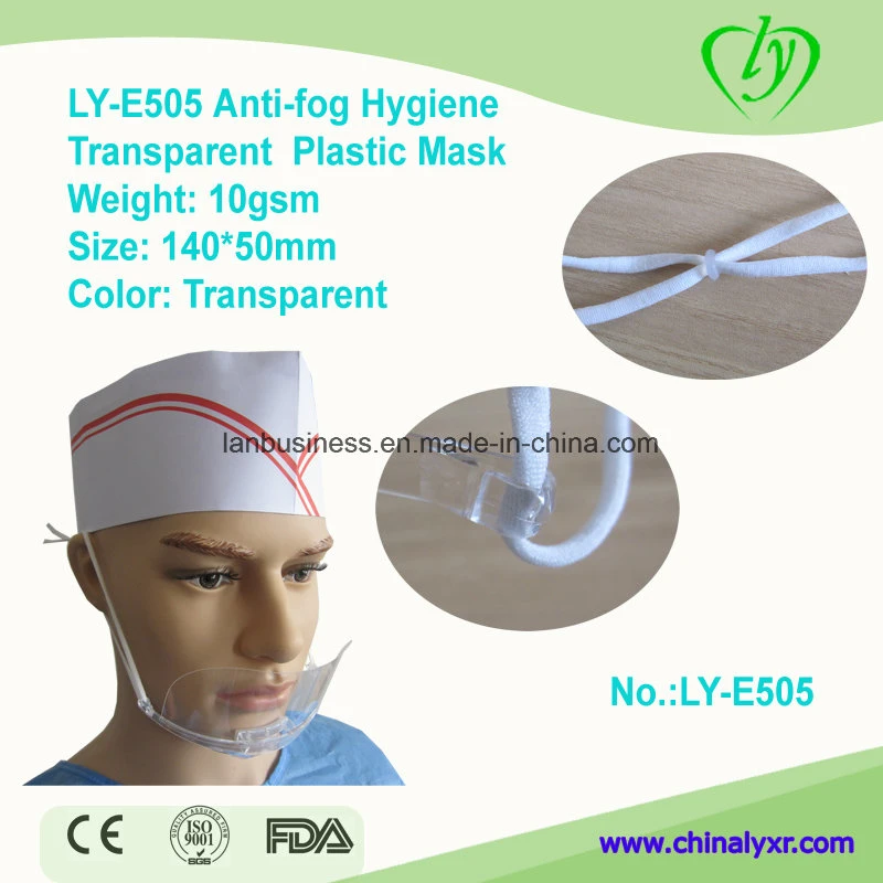 Ly-E505 Anti-Fog Hygiene Transparent Plastic Smile Mask