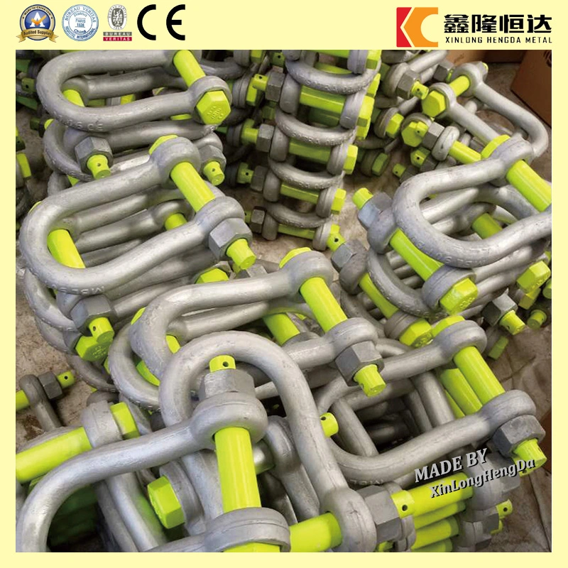 China Manufacture Screw Anchor Bow Shackle Rigging Hardware Fittings Metal