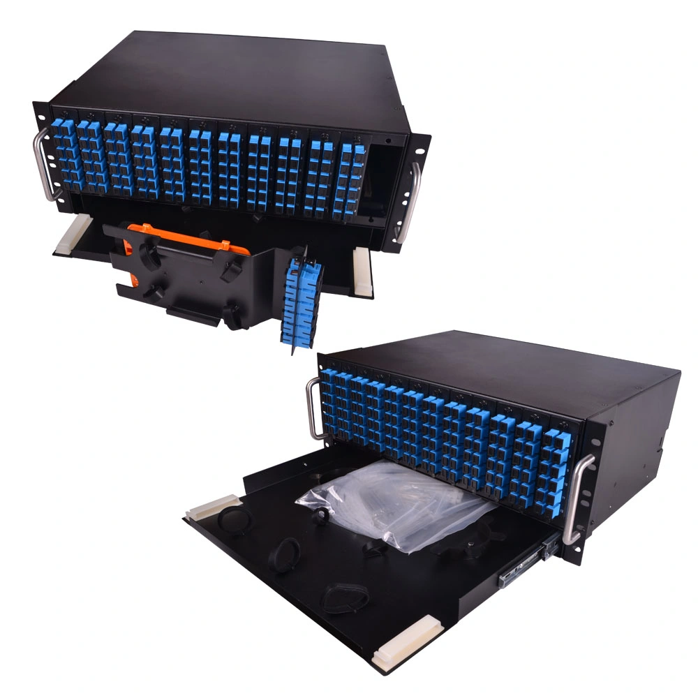 144 Cores 19" 4u Rack Mounted ODF Optical Frame