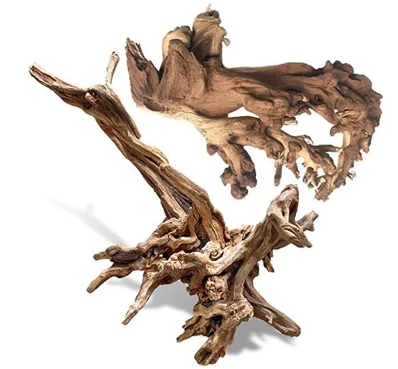 Fish Tank Decorative Wood for Aquarium Decoration Driftwood Log, Large Aquarium Ornament Natural Wood Branch Trunk Stump for Fish Tank Decor Reptiles