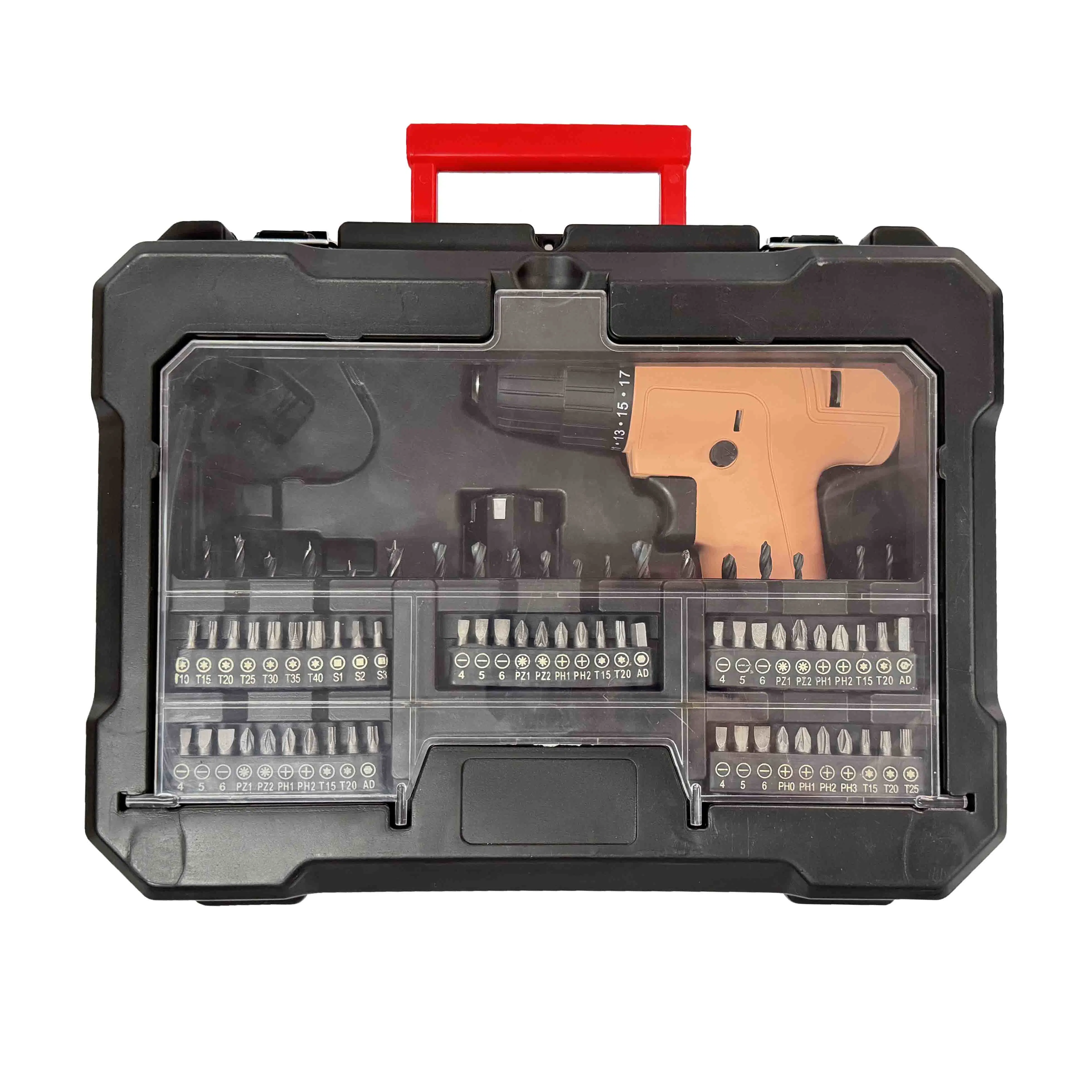 Conjunto de chaves de fendas sem fios Power Tool Box Set manual Máquina de perfuração Krain Lithium Drill Set Box Tool
