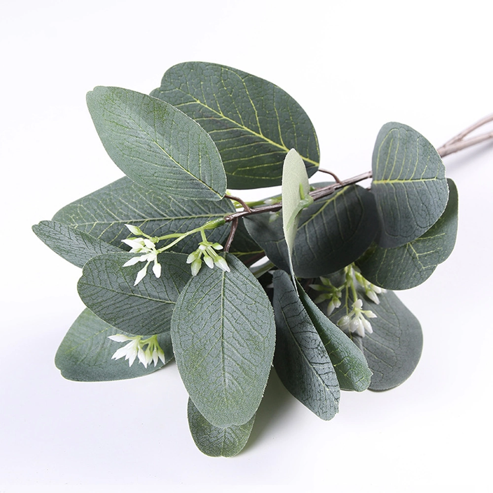 Inunion Decorative Silk Branches Green Leaves Eucalyptus Artificial Flower