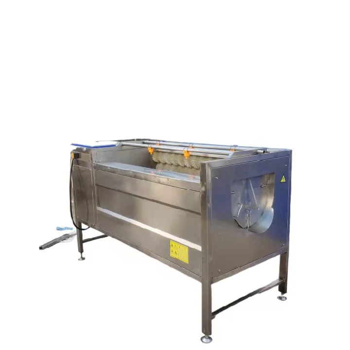 Lavage automatique de la pomme de terre et le pelage Machine automatique de pommes de terre à petite échelle commerciale de la brosse de l'équipement de peeling prix bon marché pour la vente