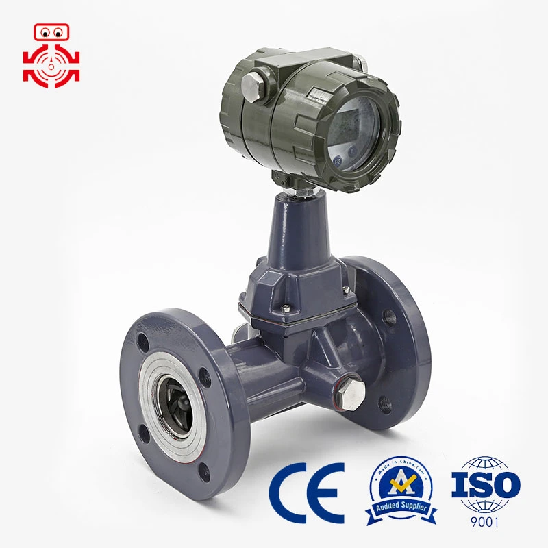 China Industrial Vortex Precession Ammonia Gas Flow Meter Stainless Steel Battery Power Vortex Flow Meter