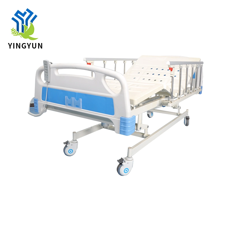 Solid Steel Guardrail Electric Hospital Medical Nursing Bed for Patient