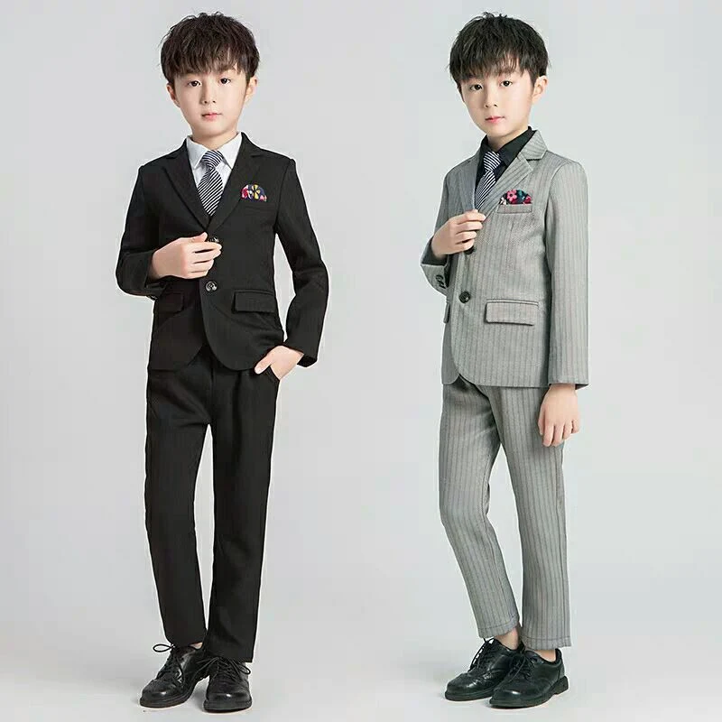 Bespoke OEM Trendy Kids Clothing Cotton Formal Custom Boys Suit Kids Suit Jacket Pants