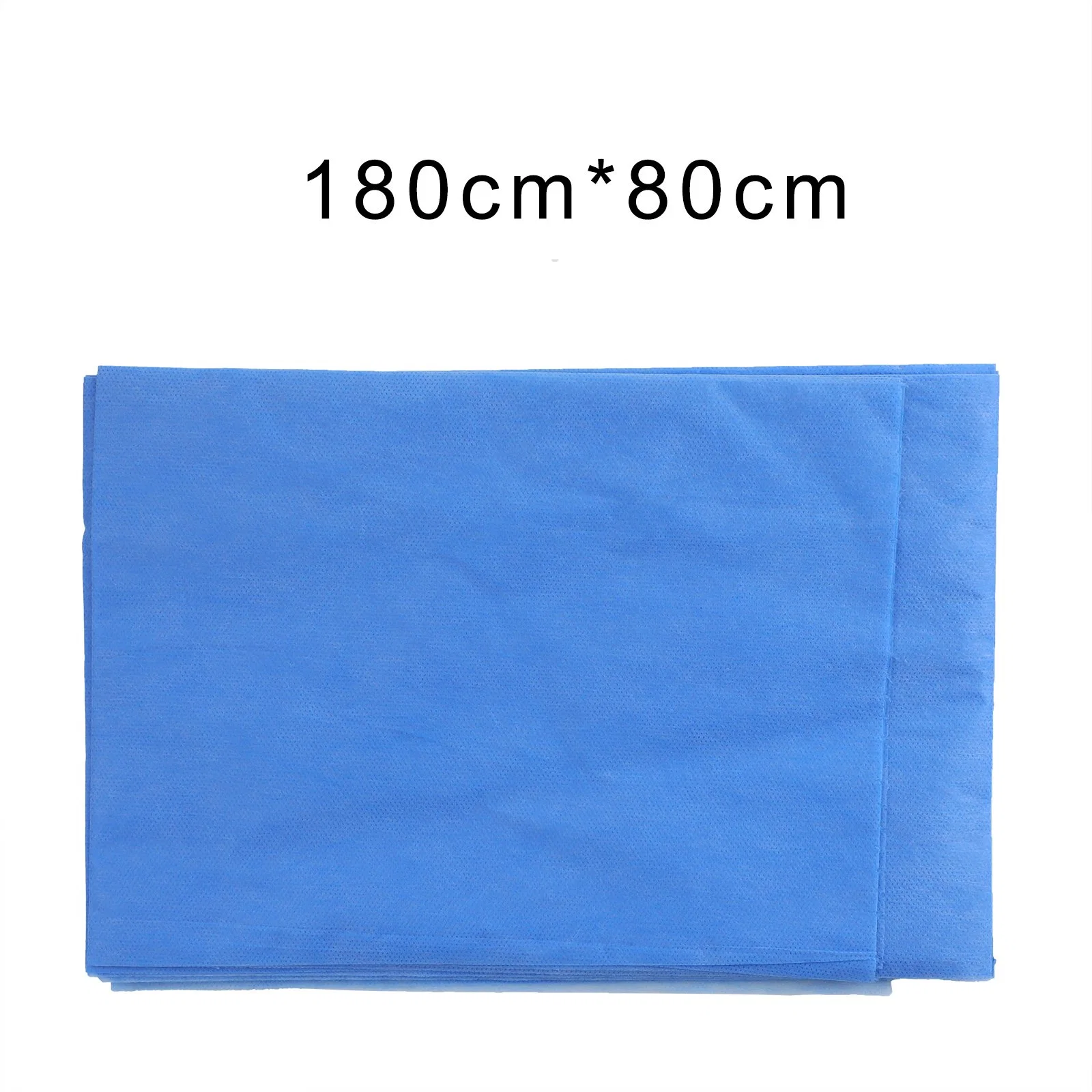 Cobertura para cama descartável azul OEM para tecido 25GSM de alta qualidade Arte corporal