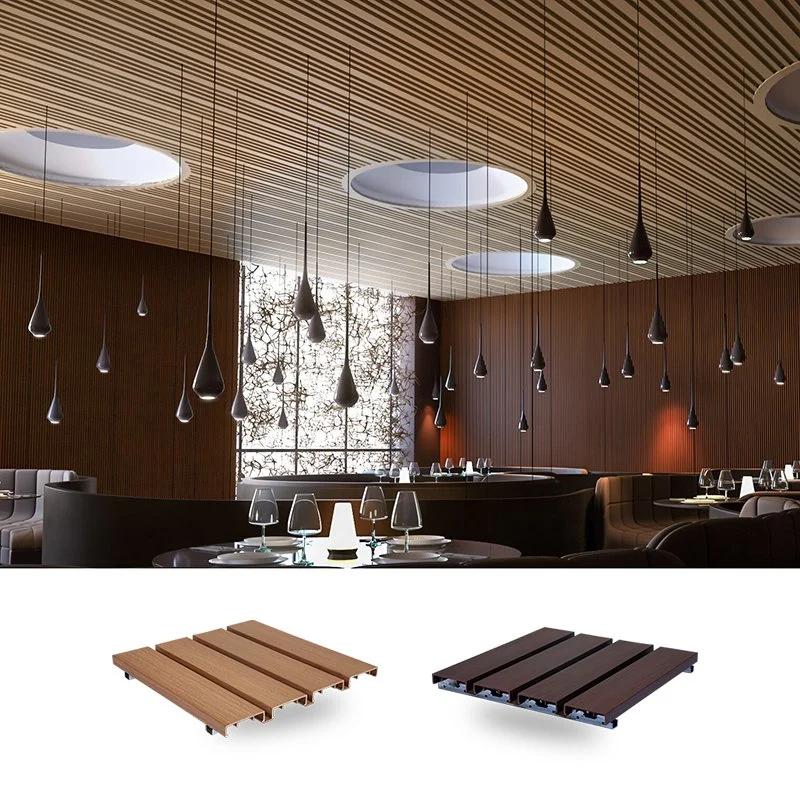 Cheap Price WPC Ceiling Project Tile Plastic Fireproof Ceiling Suspended Ceiling for Office