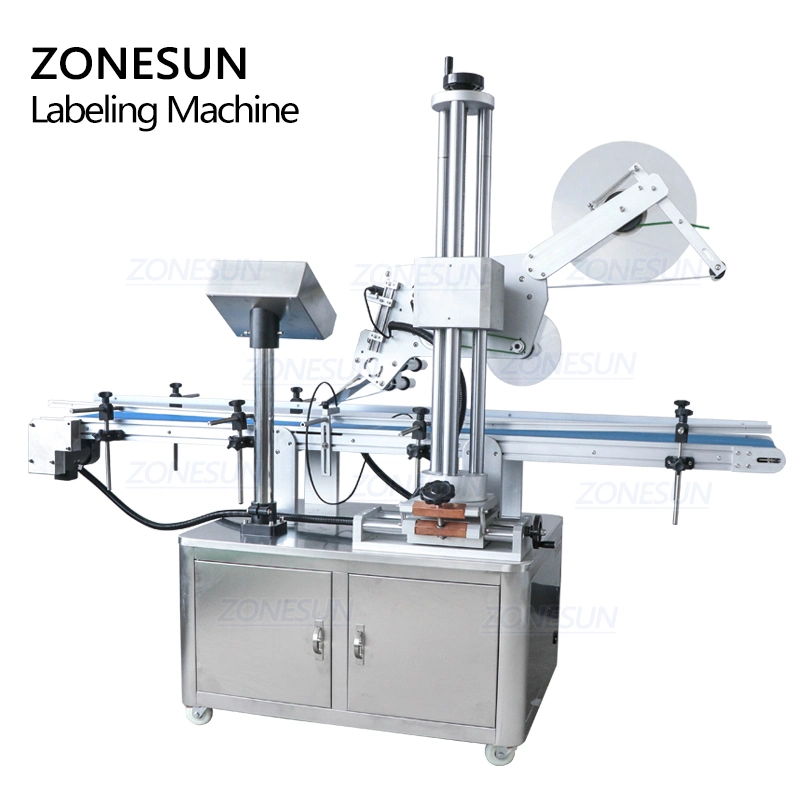 Zonesun Flat Plastic Bag Sticker Automatic Sticker Falt Surface Labeling Printing Machines