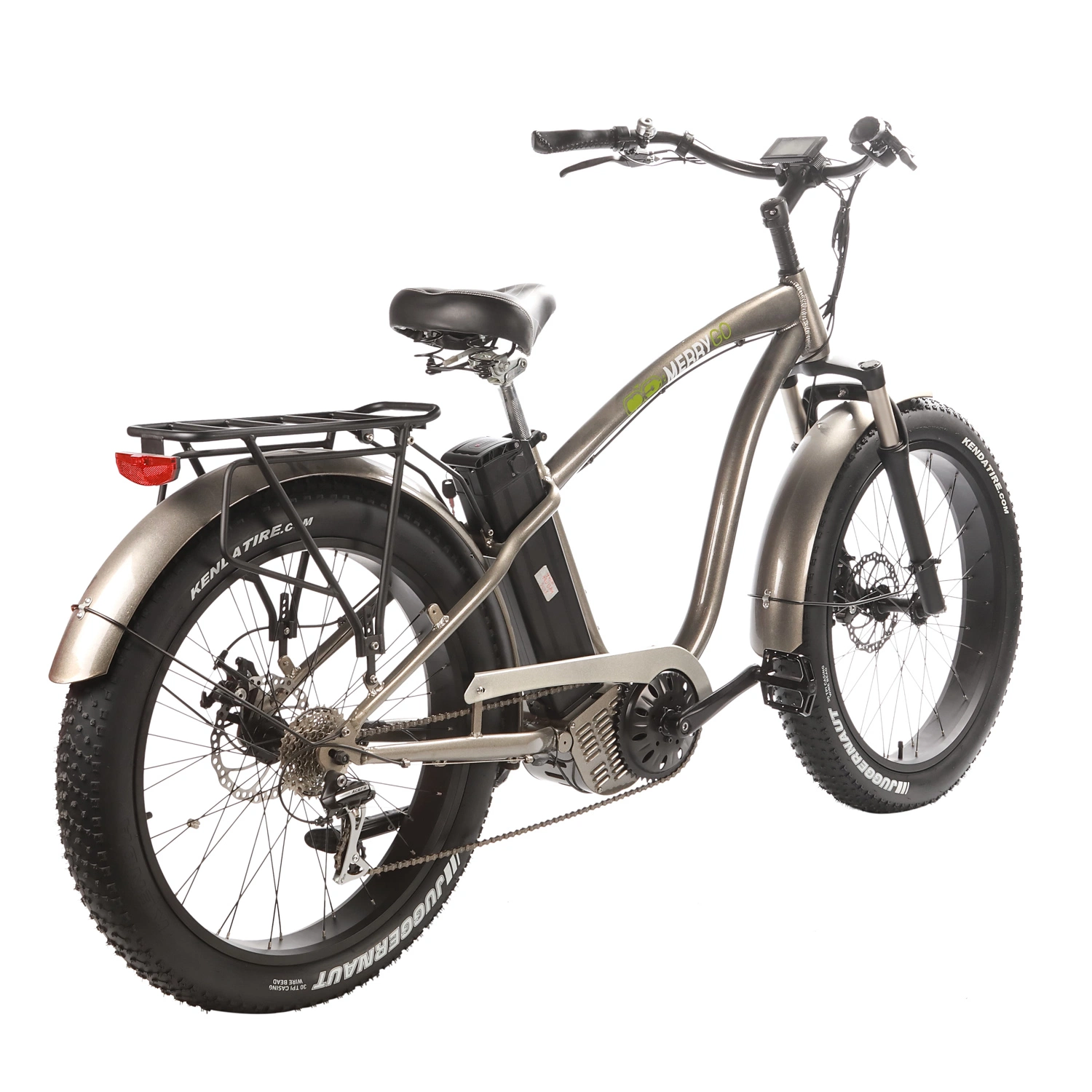 China 750W neumático Fat Ebike bicicleta eléctrica para el hombre con la suspensión completa