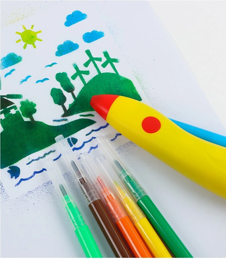 Electric Inkjet Pen Children's Magic Colored Graffiti Gift Set Washable DIY Inkjet Pen Painting Tool