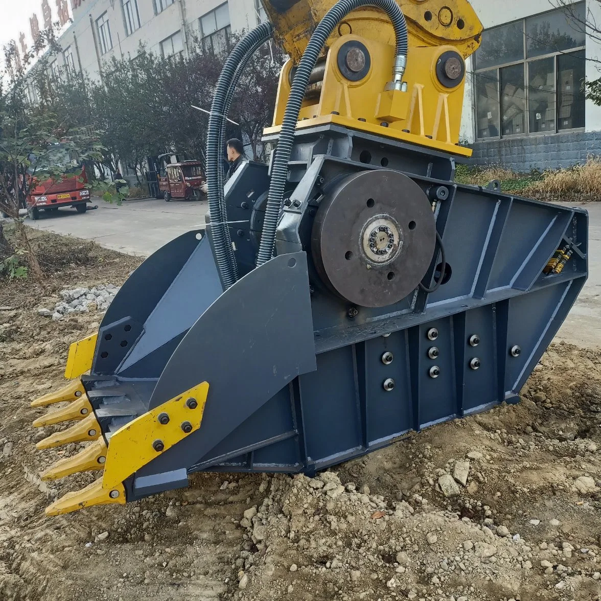 20-40 Tons Excavator Skid Steer Concrete Crusher Bucket Rock Crusher