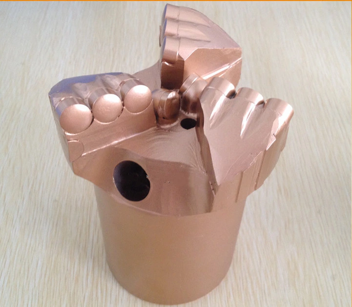 Pearldrill PDC Bit 112 mm 3 Wings Thread API 2 3/8" Pin Diamond Bits for Coal Miniing Rock Drilling