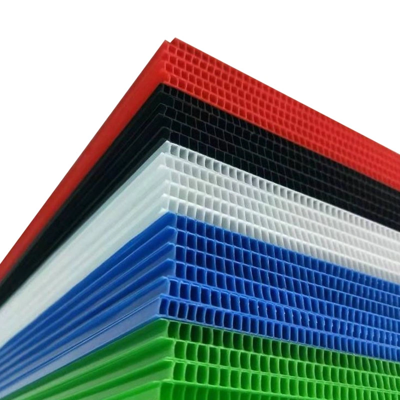 Material de embalaje de Cartón Ondulado Panel de panal de plástico Coroplast PP Hoja hueco