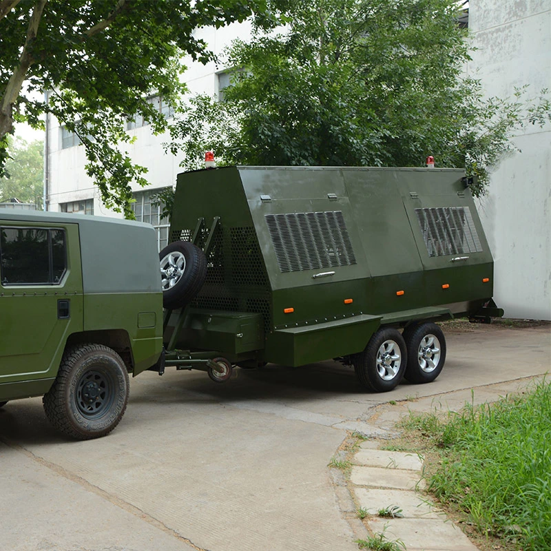 Mobile Security Barrier Trailer for Army Police Emergency Boundary Protection (Rapid Deployment Barrier Razor Wire Trailer)