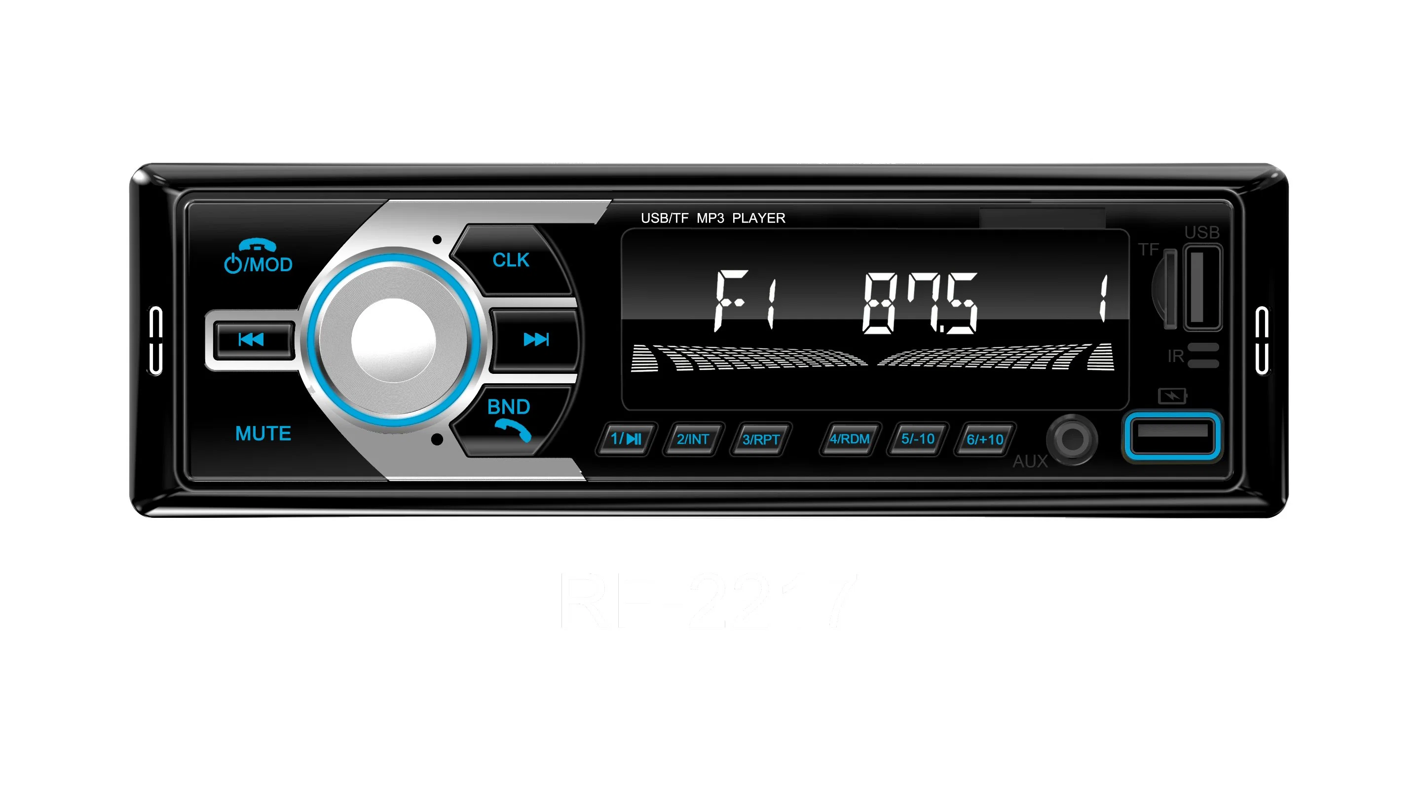 Rádio digital com leitor de áudio FM para automóvel e leitor de MP3 Rádio FM