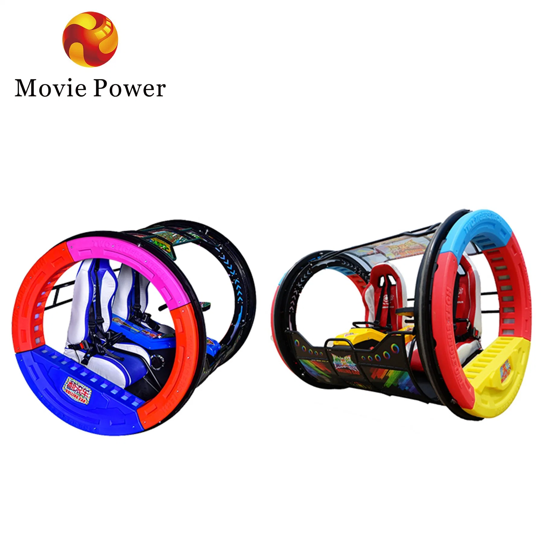 Hot Sale New High quality/High cost performance  Amusement Park Rides 2 Seats 360 Degree Happy Rolling Car