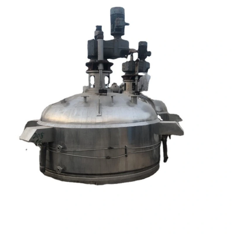 Used Nickel Lined Reaction Kettle, Vacuum Industrial Outer Coil Tube, Electric Heating, High-Pressure Stirring Kettle, Alcohol Hydrogen Reaction Kettle